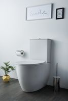 Унитаз компакт Vitra Sento Rim-ex back to wall с бачком и сиденьем Микролифт арт-9830B003-7203 — фото 2, Напольные унитазы