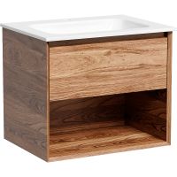 Тумба под раковину Sancos Marmi 1.0 60 подвесная Дуб чарльстон арт-MR1.060ECH — фото 1, Тумбы под раковину