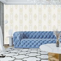 Обои Roberto Borzagi King Винил на флизелине (1,06*10) Бежевый, Полоса/Дамаск арт-90111-5 — фото 2, Обои для стен