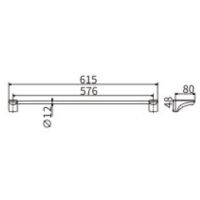 Полотенцедержатель CeramaLux Monelli Черный матовый арт-70008 — фото 2, Полотенцедержатели