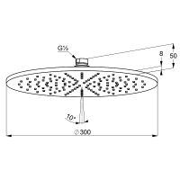 Товар: Верхний душ Kludi A-Qa Золото брашированное арт-64330N0-00 - фото 2 Верхний душ Kludi A-Qa Золото брашированное арт-64330N0-00 — фото 2, Верхние души