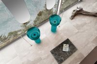 Товар: Раковина Abber Kristall 45 Бирюзовая арт-AT2702Aquamarin-H - фото 4 Раковина Abber Kristall 45 Бирюзовая арт-AT2702Aquamarin-H — фото 4, Раковины напольные