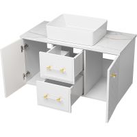 Товар: Тумба с раковиной Brevita Shanel 100 подвесная Белая глянцевая арт-УТ000023185 - фото 3 Тумба с раковиной Brevita Shanel 100 подвесная Белая глянцевая арт-УТ000023185 — фото 3, Тумбы с раковиной