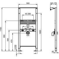 Инсталляция Ideal Standard Prosys для раковины Серая арт-R010267 — фото 4, Инсталляции для раковин