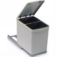 Система сортировки мусора Alveus Albio 10 1x16 L Серая арт-1090331 — фото 1, Системы сортировки мусора