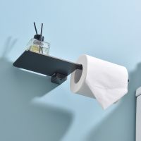 Держатель туалетной бумаги Raglo с полкой Графит арт-R301.03.09 — фото 6, Держатели туалетной бумаги