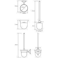Товар: Ершик для унитаза Bemeta Retro chrom Хром арт-144313012 - фото 2 Ершик для унитаза Bemeta Retro chrom Хром арт-144313012 — фото 2, Ершики для унитаза