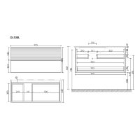 Товар: Тумба под раковину Sancos Delta 100 L подвесная Дуб красный Графит арт-DL100LGR - фото 9 Тумба под раковину Sancos Delta 100 L подвесная Дуб красный Графит арт-DL100LGR — фото 9, Тумбы под раковину