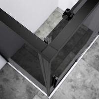Душевой уголок Vincea Slim-N 130x80 профиль Черный стекло тонированное арт-VSR-4SN8013CGB — фото 4, Прямоугольные душевые уголки