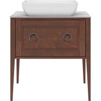 Тумба под раковину Kerama Marazzi Plaza Classic Neo 80 PL.CN.80.1+1\NUT.M Орех арт-PL.CN.80.1+1\NUT.M — фото 1, Тумбы под раковину