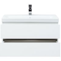 Комплект мебели для ванной Aquanet Беркли 80 подвесной Белый Дуб рошелье арт-258969 — фото 9, Комплекты мебели для ванной