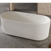 Ванна из искусственного камня Abber Stein 170х75 Белая без гидромассажа арт-AS9601 — фото 2, Ванны из искусственного камня