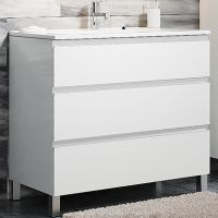 Тумба с раковиной SanVit Авеню-3 70 Белая глянцевая арт-kavenu3070w — фото 1, Тумбы с раковиной