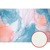 Фреска Ortograf Fluid art 33646 Фактура флок FLK Флизелин (4*2,7) Голубой/Розовый, Абстракция арт-33646 (флок FLK) — фото 1, Фрески