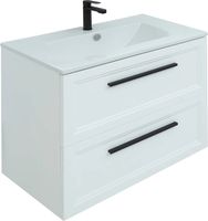 Тумба с раковиной STWORKI Эстерсунд 75 подвесная Белая матовая арт-440912 — фото 3, Тумбы с раковиной