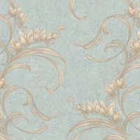 Обои Yasham Perfect Day Винил на флизелине (1,06*10,05) Голубой/Бежевый, Вензель арт-9501-7 — фото 1, Обои для стен