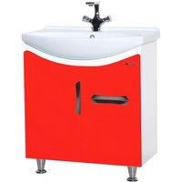 Тумба под раковину Bellezza Лагуна 65 1 ящик Красная арт-4632110090037 — фото 1, Тумбы под раковину