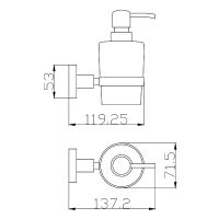 Дозатор для жидкого мыла Rav Slezak Colorado Золото арт-COA0303Z — фото 2, Дозаторы