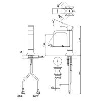 Смеситель для раковины Toto GC Хром арт-TLG08303R — фото 2, Смесители для раковины
