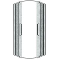 Душевой уголок Grossman Cosmo 100х100 профиль Хром стекло шиншилла арт-301.K33.02.1010.10.02 — фото 10, Душевые уголки четверть круга