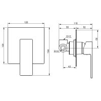 Товар: Смеситель для душа Damixa Gala Хром арт-537500000 - фото 4 Смеситель для душа Damixa Gala Хром арт-537500000 — фото 4, Смеситель для душа
