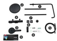 Душевая система Gappo с термостатом Черная матовая арт-G2495-76 — фото 8, Душевые стойки