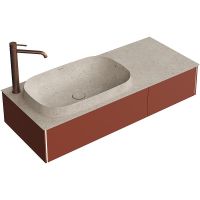 Тумба под раковину Kerama Marazzi Magica 120 MA.120.2\VR.M подвесная Венецианский красный арт-MA.120.2\VR.M — фото 3, Тумбы под раковину