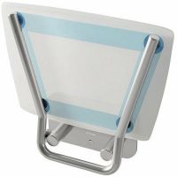 Сиденье для душа Ravak Ovo B II Blueline Прозрачно-белое Голубые полосы арт-B8F0000055 — фото 2, Сиденья