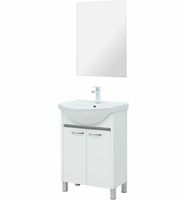 Тумба под раковину Aquanet Донна 60 Белый глянец арт-294390 — фото 6, Тумбы под раковину