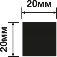 Молдинг HIWOOD 2000x20x20 мм арт-D20V1 — фото 2, Молдинги