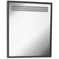 Зеркало Creavit Arya 75 с подсветкой Черное арт-AR065-A.SS — фото 1, Зеркала в ванную комнату