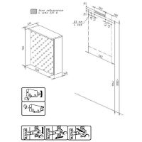 Товар: Зеркальный шкаф Бриклаер Кристалл 56 с подсветкой Белый арт-4627125415982 - фото 4 Зеркальный шкаф Бриклаер Кристалл 56 с подсветкой Белый арт-4627125415982 — фото 4, Зеркальные шкафы в ванную