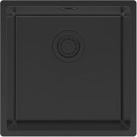 Кухонная мойка Paulmark Lassan 49 Uni Черная матовая арт-LA49-MBN — фото 1, Кухонные мойки