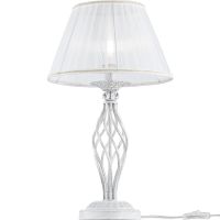 Настольная лампа Maytoni Elegant Grace Белая Золото арт-ARM247-00-G — фото 1, Настольные лампы