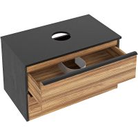 Тумба под раковину Runo Мальта 85 Дуб Черная арт-00-00001099 — фото 2, Тумбы под раковину