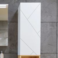 Подвесной шкаф Бриклаер Кристалл 35 Белый арт-4627125416026 — фото 2, Шкафы для ванной