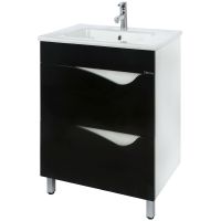 Тумба под раковину Bellezza Эйфория 60 Черная арт-4639109660042 — фото 1, Тумбы под раковину