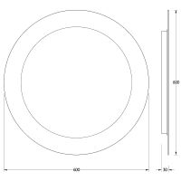 Товар: Зеркало Evoform Ledshine d60 с подсветкой 13.5 W - без выключателя - нейтральный белый свет арт-BY 2523 - фото 6 Зеркало Evoform Ledshine d60 с подсветкой 13.5 W - без выключателя - нейтральный белый свет арт-BY 2523 — фото 6, Зеркала в ванную комнату