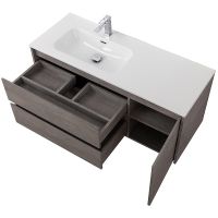 Тумба под раковину BelBagno Kraft 120 L подвесная Cemento Grigio арт-KRAFT-1200-2C-1A-SO-CG-L — фото 5, Тумбы под раковину