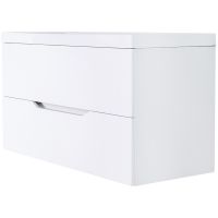 Тумба с раковиной Orange Line 100 подвесная Белая матовая арт-Li-100Tuw+RA100 — фото 6, Тумбы с раковиной