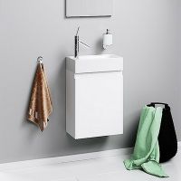 Тумба под раковину Aqwella Леон 40 подвесная Белая арт-Ln-MP.01.04/W — фото 2, Тумбы под раковину