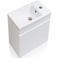 Тумба под раковину Style Line Compact 40 Люкс подвесная Белая арт-СС-00000248 — фото 3, Тумбы под раковину