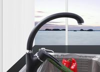 Смеситель для кухни Frap Черный матовый арт-F4166-7 — фото 5, Смесители для кухни