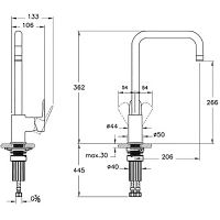 Товар: Смеситель для кухни Vitra Flow Soft Черный матовый арт-A4342636EXP - фото 2 Смеситель для кухни Vitra Flow Soft Черный матовый арт-A4342636EXP — фото 2, Смесители для кухни