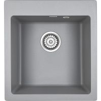 Кухонная мойка Paulmark Kante 45 Серый металлик арт-PM104651-GRM — фото 1, Кухонные мойки