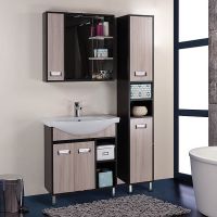 Товар: Зеркало со шкафом Onika Гамма 75.01 L с подсветкой Венге луизиана Ясень шимо светлый арт-207518 - фото 2 Зеркало со шкафом Onika Гамма 75.01 L с подсветкой Венге луизиана Ясень шимо светлый арт-207518 — фото 2, Зеркальные шкафы в ванную