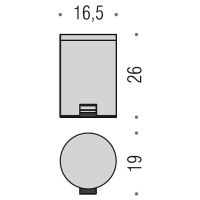 Товар: Ведро для мусора Colombo Design Hotel Collection Нержавеющая сталь арт-B9962.IL - фото 3 Ведро для мусора Colombo Design Hotel Collection Нержавеющая сталь арт-B9962.IL — фото 3, Мусорные ведра