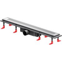 Душевой лоток AM.PM PrimeFlow 70 с решеткой Хром матовый Cut Gradient арт-W02SC-P11-070-01SB — фото 1, Душевые лотки