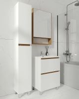 Зеркальный шкаф VIANT Мальта 60 Дуб Вотан арт-VMAL60-ZSH — фото 5, Зеркальные шкафы в ванную