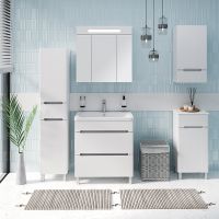 Подвесной шкаф Runo Парма 40 L Белый арт-00-00001145 — фото 4, Шкафы для ванной